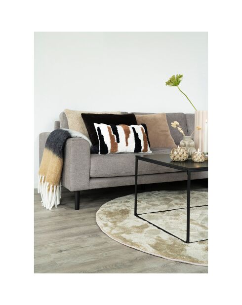 Sintra schwarz/weiß/braun kariert - 170x130 cm