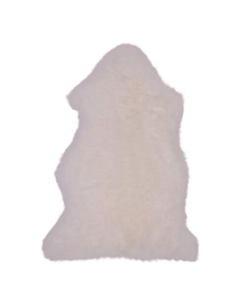 Ivoorkleurige schapenvacht - 50x85 cm