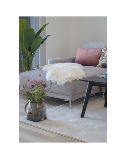 Ivoorkleurige schapenvacht - 50x85 cm