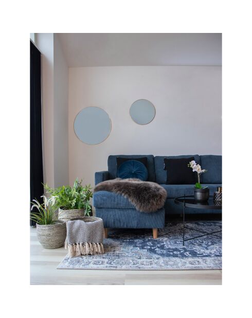 3 cestini rotondi Tivoli grigi