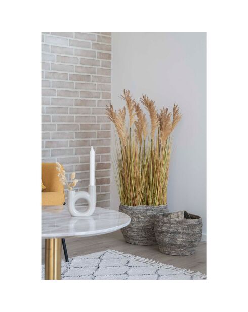 3 cestini rotondi Tivoli grigi