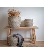 3 graue runde Tivoli-Körbe