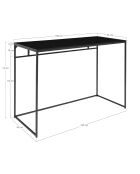 Bureau Vita noir - 100x45x75 cm