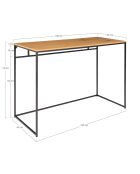 Bureau aspect chêne Vita nature - 100x45x75 cm