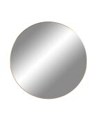 Miroir avec cadre aspect laiton Jersey aspect laiton - D.80 cm
