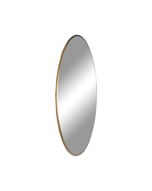 Miroir avec cadre aspect laiton Jersey aspect laiton - D.80 cm