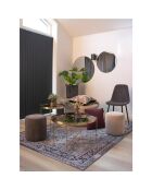 Miroir avec cadre aspect laiton Jersey aspect laiton - D.80 cm