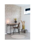 2 Middelfart bruine microvezelstoelen - 55x44x86 cm