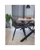 2 graue Middelfart-Mikrofaserstühle - 55x44x86 cm