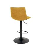 2 mosterdgele barstoelen Middelfart - 43x43x88-108 cm
