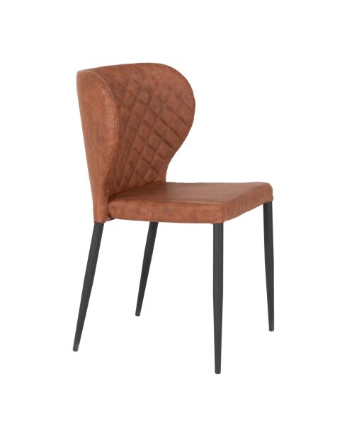 4 sillas Pisa marrones - 52x54x83 cm