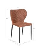 4 sillas Pisa marrones - 52x54x83 cm