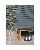 2 cestas redondas de ratán kubu Indo