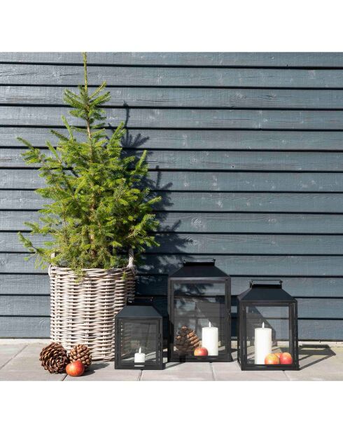 2 cestas redondas de ratán kubu Indo