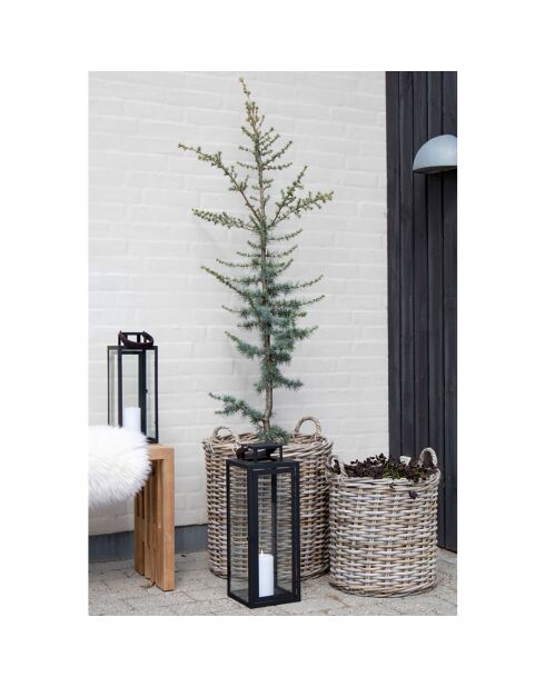 2 cestas redondas de ratán kubu Indo