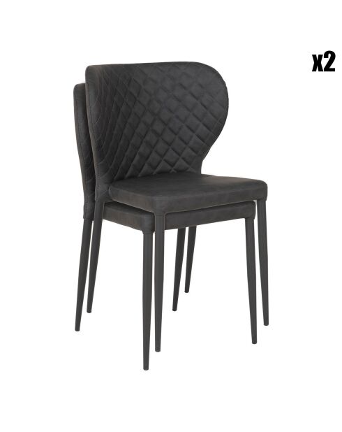 4 sillas Pisa grises - 52x54x83 cm