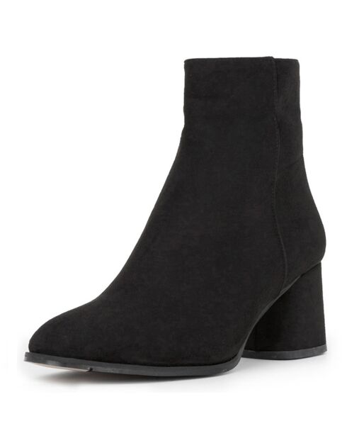 Bottines Venzar noires - Talon 7 cm