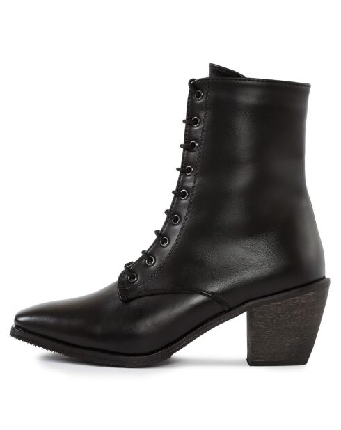 Bottines Cerama noires - Talon 7 cm