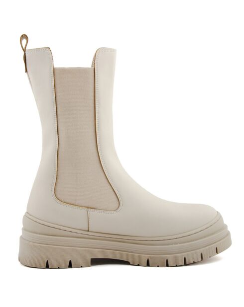 Chelsea Boots Talissi ecru - hak van 6 cm