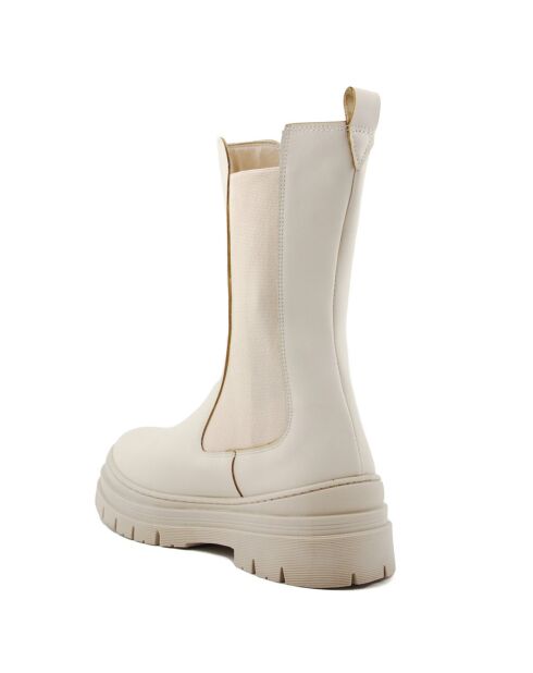 Chelsea Boots Talissi ecru - hak van 6 cm