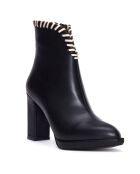 Bottines Forka noires - Talon 9 cm