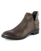 Bottines en Cuir Sabuso marron - Talon 4 cm