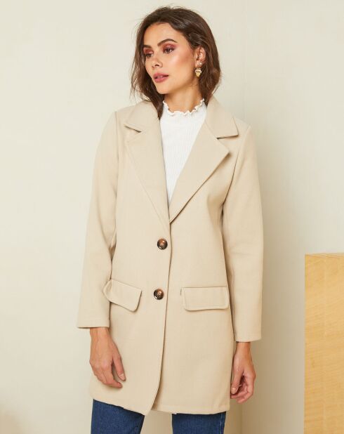 Manteau court Giulia beige