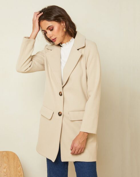 Manteau court Giulia beige