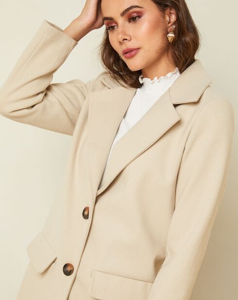 Manteau court Giulia beige