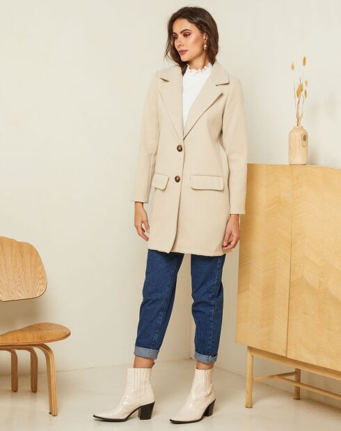 Manteau court Giulia beige