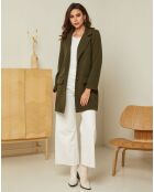 Manteau court Giulia kaki