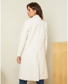 Manteau long Charlotte blanc