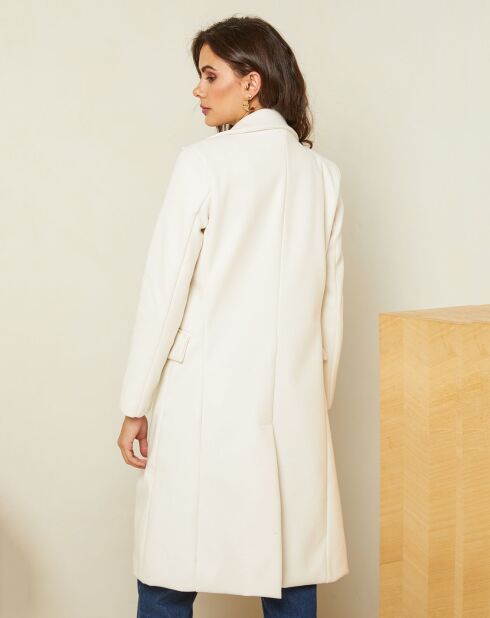 Manteau long Charlotte blanc