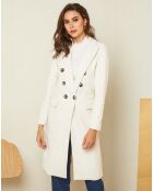 Manteau long Charlotte blanc