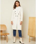 Manteau long Charlotte blanc