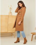 Manteau long Charlotte camel