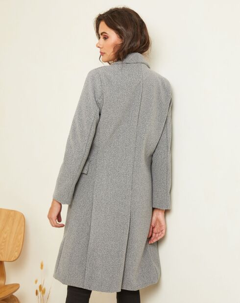 Manteau long Charlotte gris