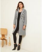Manteau long Charlotte gris