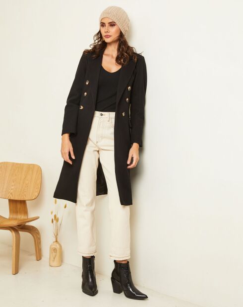 Manteau long Charlotte noir
