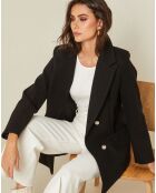 Manteau mi-long Lyana noir