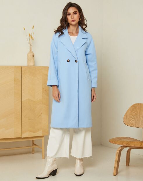 Manteau long Mya ciel