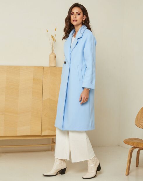 Manteau long Mya ciel