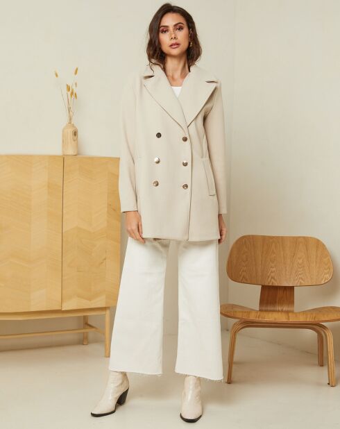 Manteau court Manon beige