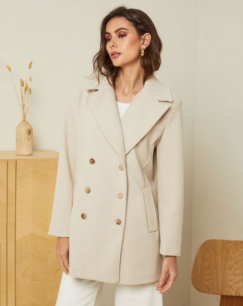 Manteau court Manon beige
