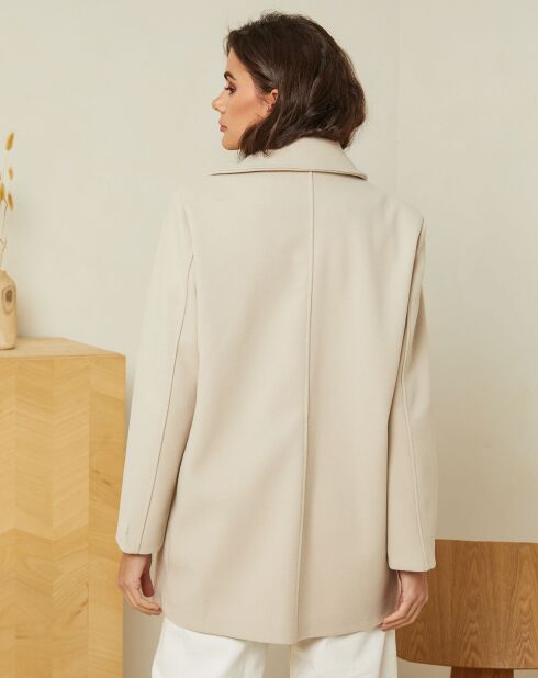 Manteau court Manon beige