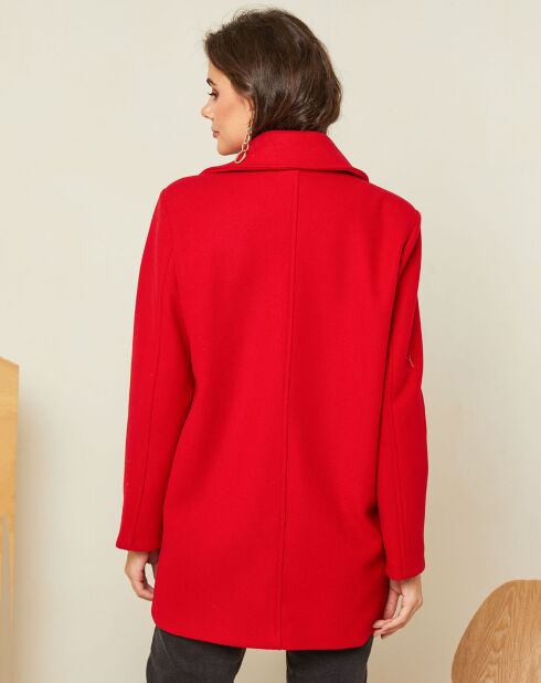 Manteau court Manon rouge