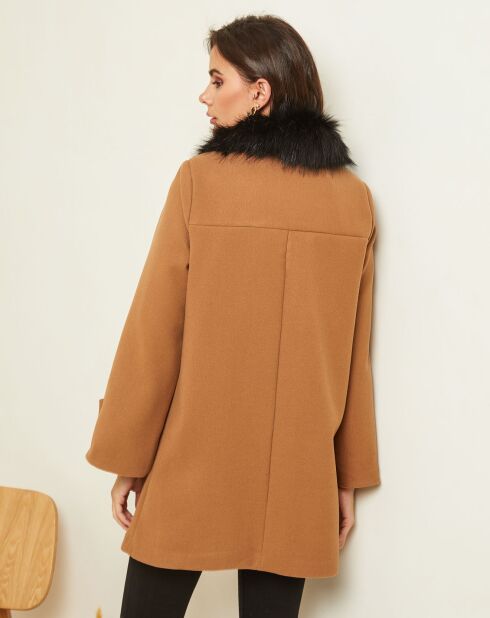 Manteau court Lya camel
