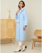 Manteau long Emy ciel