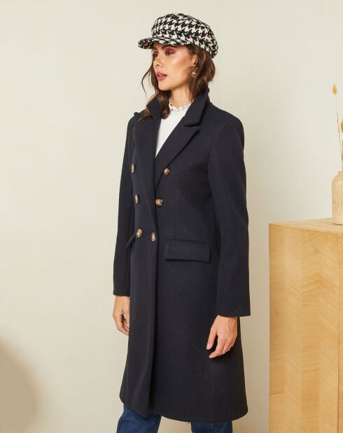 Manteau long Ava marine