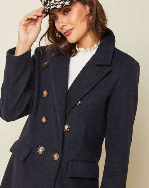 Manteau long Ava marine